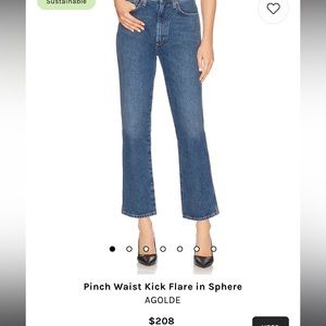 Agolde Pinch Waist Kick Flare in Sphere size 25